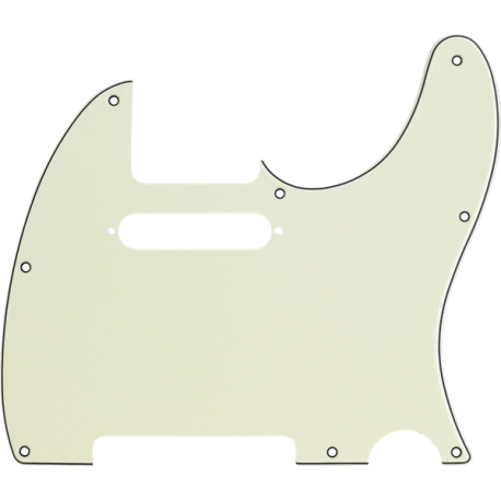 FENDER Pickguard, Telecaster®, 8-Hole Mount, Mint Green, 3-Ply