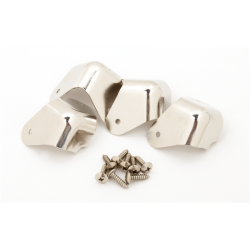 FENDER Pure Vintage 2-Screw Mount Amplifier Corners, (4), Nickel