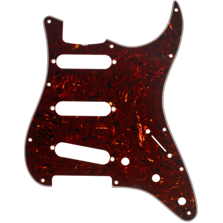 FENDER Pickguard, Stratocaster® S/S/S, (with Truss Rod Notch), 11-Hole Vintage Mount, Tortoise Shell, 4-Ply
