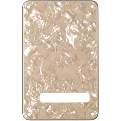 FENDER Backplate, Stratocaster®, White Moto, 4-Ply