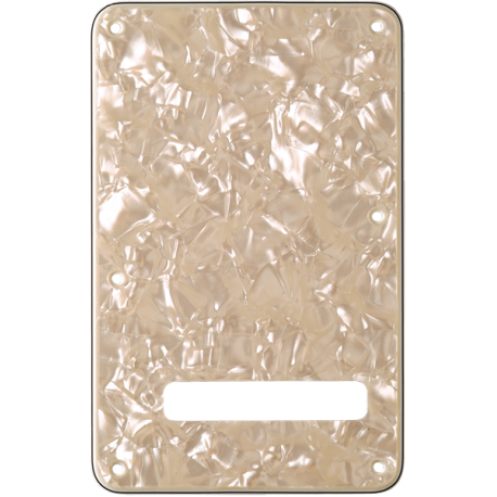FENDER Backplate, Stratocaster®, White Moto, 4-Ply