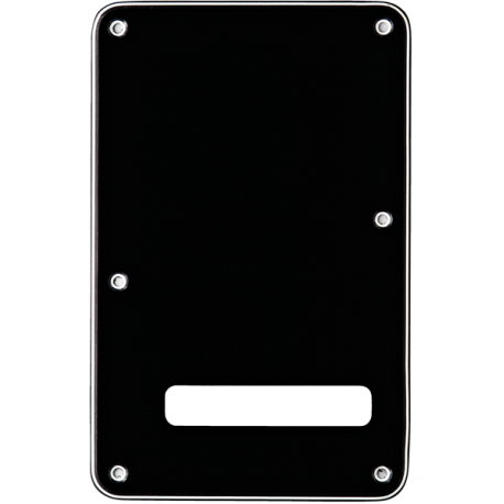 FENDER Backplate, Stratocaster®, Black (B/W/B), 3-Ply