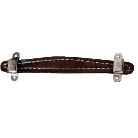 FENDER Pure Vintage Stitched Leather Amplifier Handle, Brown, 2-Screw Mount