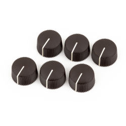 FENDER Pure Vintage Dark Brown Amplifier Knobs, (6)
