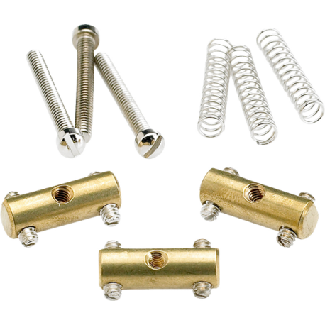 FENDER Pure Vintage '52 Telecaster® Saddle Kit, Brass (3)