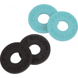 FENDER Fender® Strap Block, 4-Pack, Black (2) and Daphne Blue (2)