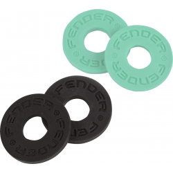 FENDER Fender® Strap Block, 4-Pack, Black (2) and Surf Green (2)