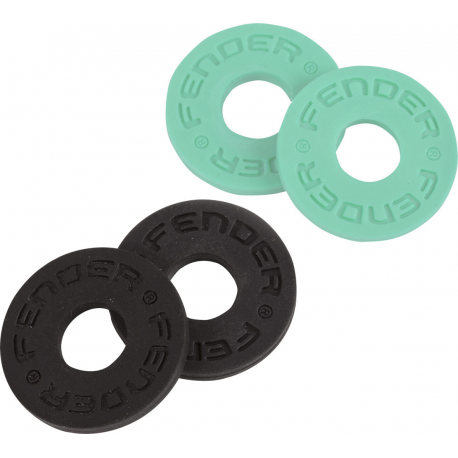 FENDER Fender® Strap Block, 4-Pack, Black (2) and Surf Green (2)