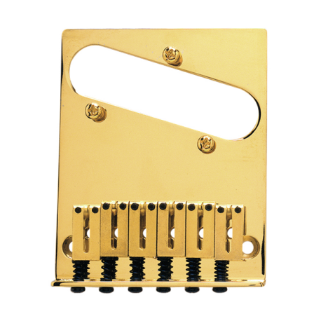FENDER 6-Saddle American Series Telecaster® Bridge Assembly (Gold)