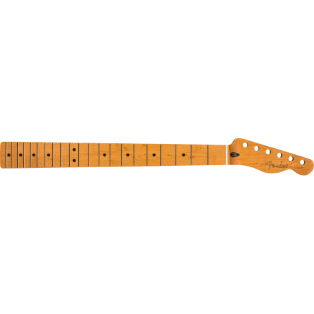 FENDER Roasted Maple Telecaster Neck, 21 Narrow Tall Frets, 9.5", Maple, C Shape