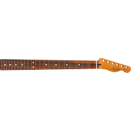 FENDER Roasted Maple Telecaster® Neck, 22 Jumbo Frets, 12", Pau Ferro, Flat Oval Shape