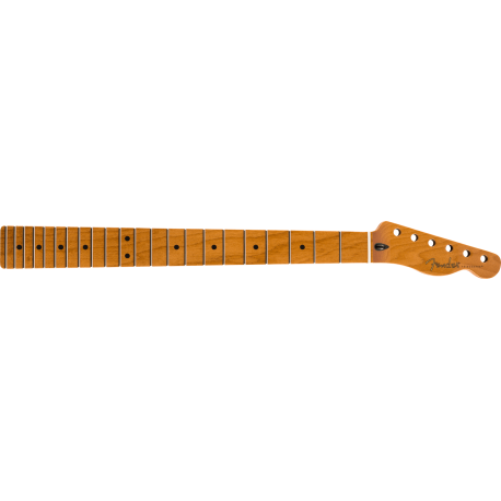 FENDER Roasted Maple Telecaster® Neck, 22 Jumbo Frets, 12", Maple, Flat Oval Shape