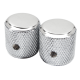 FENDER Pure Vintage '60s Telecaster® Knurled Knobs, (2), Chrome/Aluminum