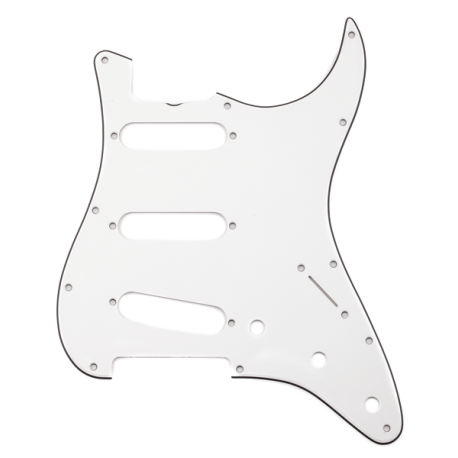 FENDER Pure Vintage Pickguard, '65 Stratocaster®, 11-Hole Mount, Eggshell, 3-Ply
