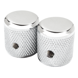 FENDER Pure Vintage '58 Telecaster® Knurled Knobs, (2), Chrome/Aluminum