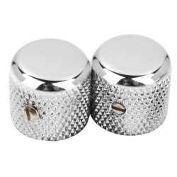 FENDER Pure Vintage '52 Telecaster® Knurled Knobs, (2), Chrome