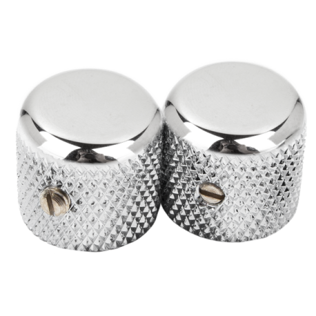 FENDER Pure Vintage '52 Telecaster® Knurled Knobs, (2), Chrome