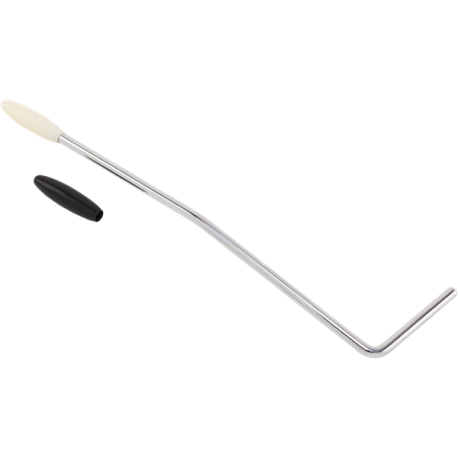 FENDER Player Jaguar®/Jazzmaster® Tremolo Arm, Chrome with Black and White Knobs