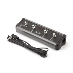 FENDER 4-Button Footswitch: Preset Up Down, Quick Access, Effects On/Off, or Tap Tempo, with 1/4" Jack