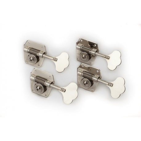 FENDER Pure Vintage Bass Tuning Machines, Nickel-Plated Steel, (4)