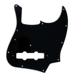 FENDER Pure Vintage Pickguard, Jazz Bass® '70s, 10-Hole Mount, Black, 3-Ply