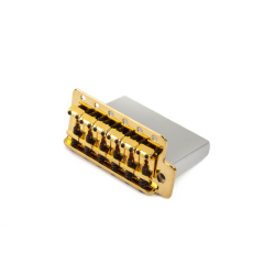 FENDER Vintage-Style Strat® Bridge Assembly, (2-3/16" Spacing), Gold
