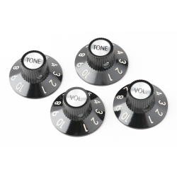 FENDER 72 Telecaster® Custom Knobs (4), Black