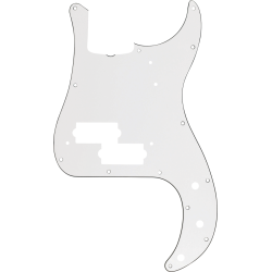 FENDER Pickguard, Precision Bass® 13-Hole Vintage Mount (with Truss Rod Notch), White, 3-Ply