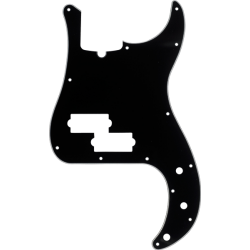 FENDER Pickguard, Precision Bass® 13-Hole Mount (with Truss Rod Notch), Black, 3-Ply