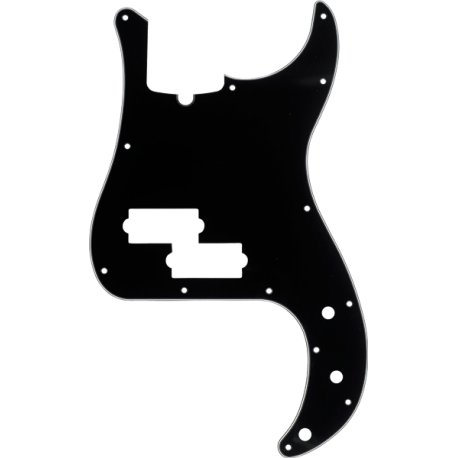 FENDER Pickguard, Precision Bass® 13-Hole Mount (with Truss Rod Notch), Black, 3-Ply