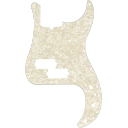 FENDER Pickguard, Precision Bass®, 13-Hole Mount, Aged White Pearl, 4-Ply