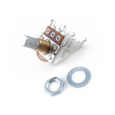 FENDER 250K Audio Taper Snap-In Potentiometer, Solid Shaft