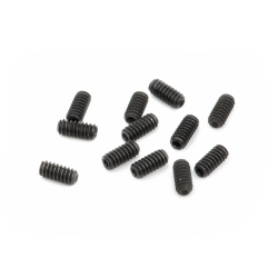 FENDER American Series Guitar Bridge Saddle Height Adjustment Screws (1/4"), Black (12)