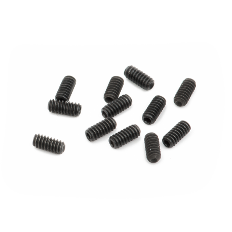 FENDER American Series Guitar Bridge Saddle Height Adjustment Screws (1/4"), Black (12)