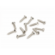 FENDER American Vintage '52 Telecaster® Pickguard/Control Plate Screws, 4 x 1/2" Slotted, Nickel (12)