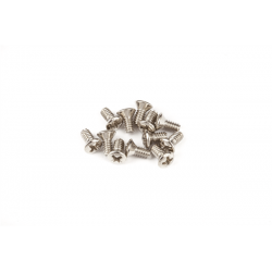 FENDER Slide Switch Mounting Screws - Jaguar®/Jazzmaster®, (4-40 X 1/4" philips), Nickel (12)