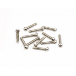 FENDER American Vintage Stratocaster® Saddle Intonation Screws, 4-40 X 5/8", Nickel (12)