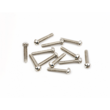 FENDER American Vintage Stratocaster® Saddle Intonation Screws, 4-40 X 5/8", Nickel (12)