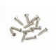 FENDER Pickguard/Vintage Bridge Cover Screws, Sheet Metal, 4 X 1/2", Oval Head (12)