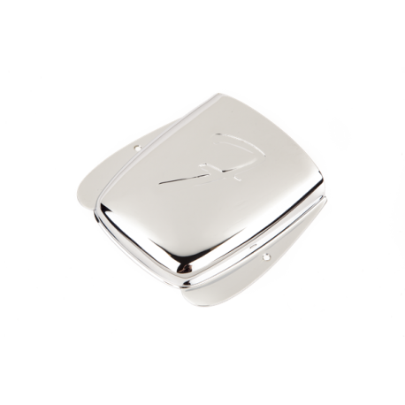 FENDER Vintage-Style Jazz Bass® "F" Bridge Cover, Chrome