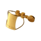BRANCHER Ligature fil plaquée or saxo soprano - bec ébonite