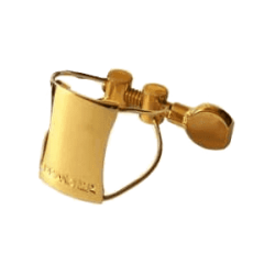 BRANCHER Ligature fil plaquée or saxo soprano - bec ébonite