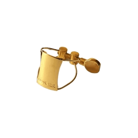 BRANCHER Ligature fil plaquée or saxo soprano - bec ébonite