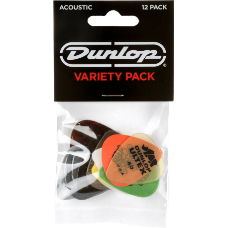 DUNLOP Variety pack Acoustic, 6 médiators