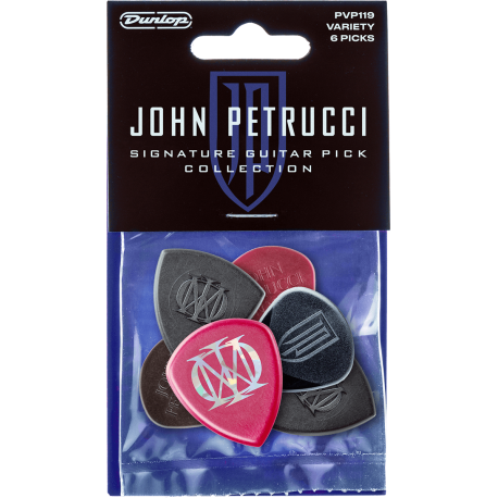 DUNLOP Variety Pack John Petrucci Signature, Player's Pack de 6