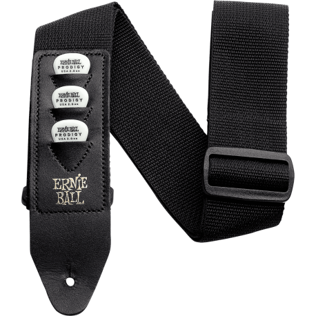 ERNIE BALL Sangle pickholder noire