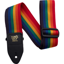 ERNIE BALL Sangle polypro arc-en-ciel