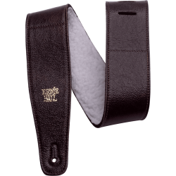 ERNIE BALL Sangle confort marron réglable, cuir italien