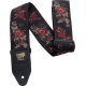 ERNIE BALL Sangle jacquard red rose