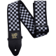 ERNIE BALL Sangle black and white checkered